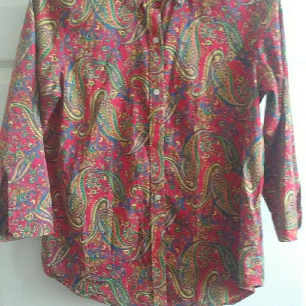 Lauren by Ralph Lauren Paisley Blouse